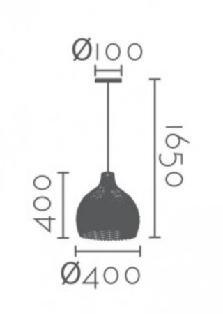 Lámpara Ratán 40cm