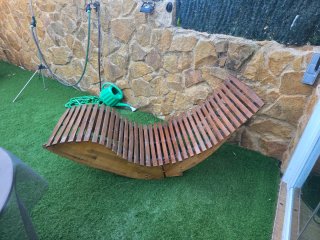 Hamaca de madera Teka