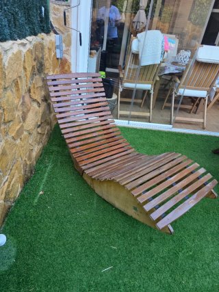 Hamaca de madera Teka