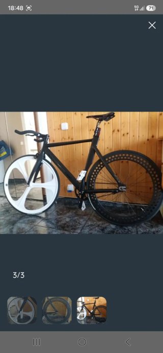 Bicicleta Fixie Ruedas Perforadas