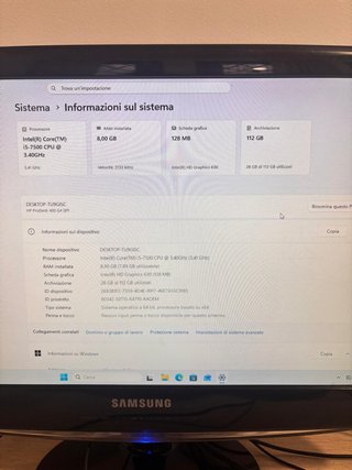 HP ProDesk 400 G4 i5-7500 8GB RAM 128GB SSD Win11