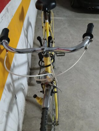 Bicicleta Amarilla Vintage
