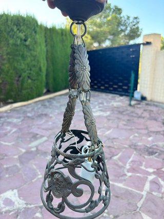 Lámpara Techo MUY antigua Bronce  (2 lámparas)
