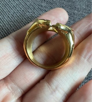 Anillo Arena Roja Coastal Ring Dorado