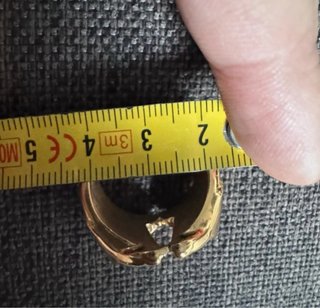 Anillo Arena Roja Coastal Ring Dorado