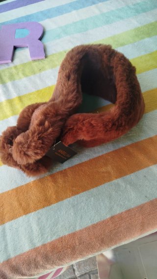 Bufanda de cuello Angelina marrón