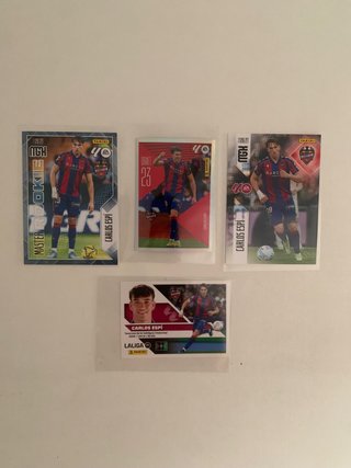 4 Cromos Carlos Espí Panini 2026/27