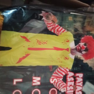 Disfraz Payaso Asesino Adulto Talla Única