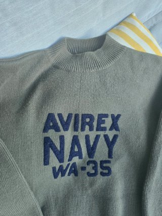 Jersey Aviorex Navy Lana WA-35 Verde Oliva