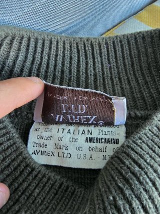 Jersey Aviorex Navy Lana WA-35 Verde Oliva
