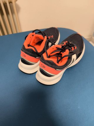 Zapatillas deportivas mujer negras y naranjas
