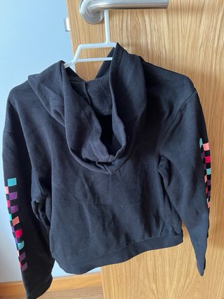 Sudadera Vans Negra con Logo Multicolor