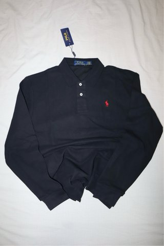 Polo Ralph Lauren Manga Larga Negro
