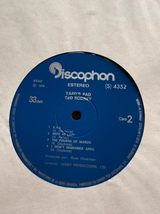 Vinilo Jazz Red Rodney - Yard’s Pad