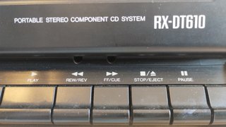 Minicadena Panasonic RX DT610 portable stereo CD