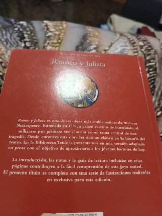 Libro en prosa Romeo y Julieta, Literatura