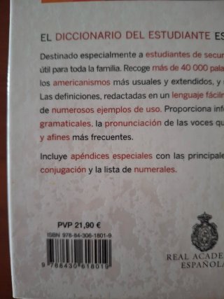 Diccionario del estudiante. Secundaria y Bachil...