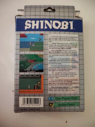 Shinobi Game Gear Completo Caja Manual