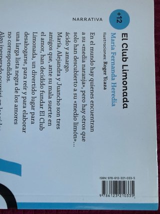 libro de literatura juvenil "El Club Limonada”