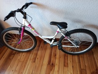 Bicicleta Denbike 24 Blanca y Rosa