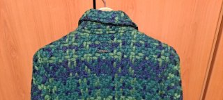 Abrigo Desigual Mujer Talla 38 Verde/Azul