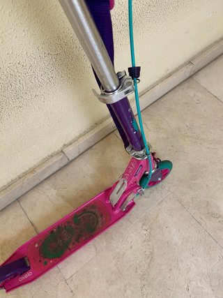 Patinete infantil morado y rosa