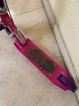 Patinete infantil morado y rosa