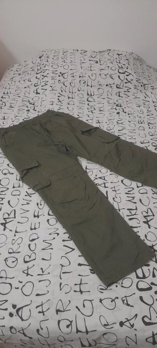 Pantaloni cargo uomo taglia XXL verde militare