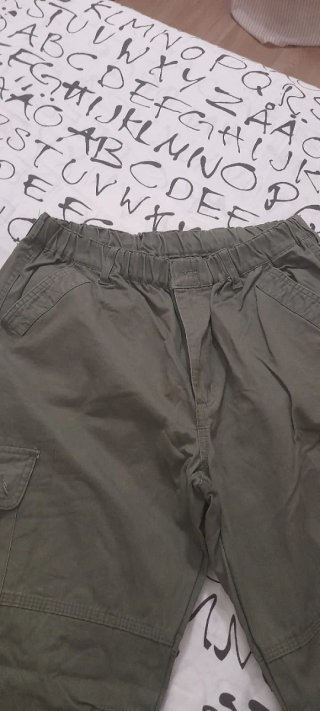 Pantaloni cargo uomo taglia XXL verde militare