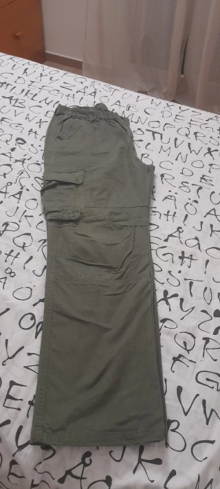 Pantaloni cargo uomo taglia XXL verde militare