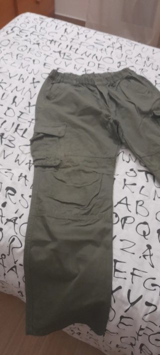 Pantaloni cargo uomo taglia XXL verde militare