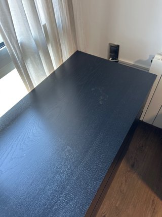 Cómoda 6 cajones madera oscura