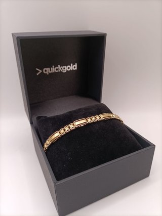 Pulsera Oro Combinado de 18k- 26,82gr- 25cm