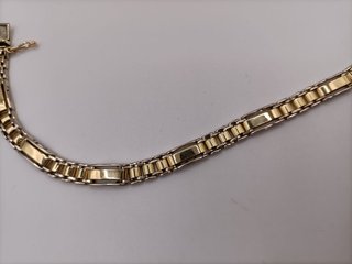 Pulsera Oro Combinado de 18k- 26,82gr- 25cm