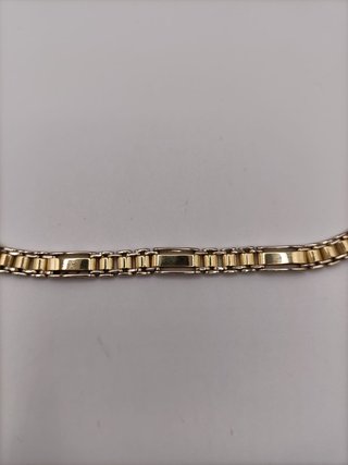 Pulsera Oro Combinado de 18k- 26,82gr- 25cm