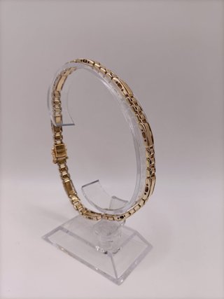 Pulsera Oro Combinado de 18k- 26,82gr- 25cm