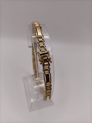 Pulsera Oro Combinado de 18k- 26,82gr- 25cm