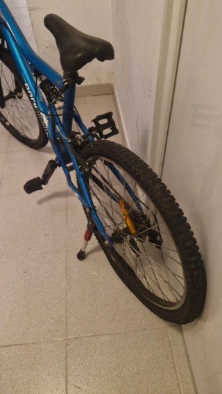 Bicicleta Montaña Doble Suspensión Azul negociable