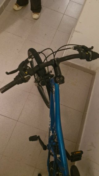 Bicicleta Montaña Doble Suspensión Azul negociable