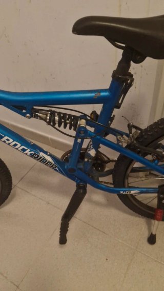 Bicicleta Montaña Doble Suspensión Azul negociable