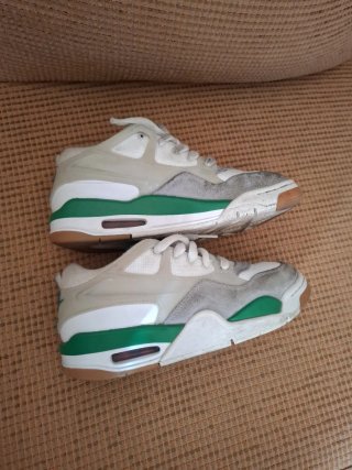 Zapatillas Jordan Grises, Verdes y Blancas