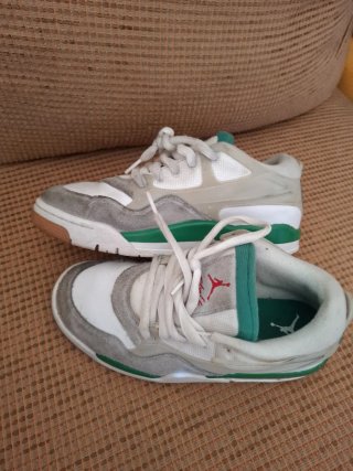 Zapatillas Jordan Grises, Verdes y Blancas