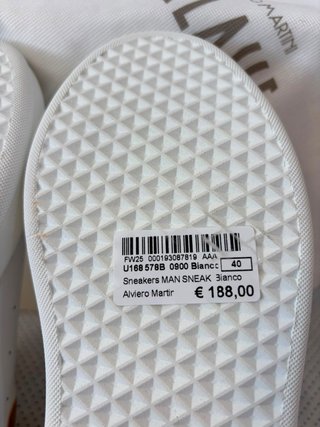 Scarpe Alviero Martini Pelle Bianca Marrone 40