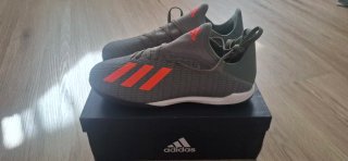 Zapatillas Adidas Futbol Sala Verdes Naranja