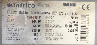 Nevera expositora refrigerada
