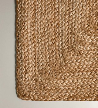 Alfombra Rectangular Yute Beige/Marrón