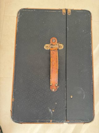 Baúl Maleta Vintage Negro