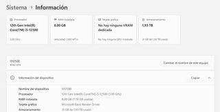 Ordenador Intel i5 12500