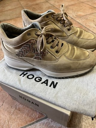 Hogan Interactive Lurex Beige/Oro Tg. 37