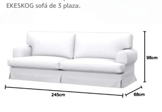 Fundas bajeras sofá cama Ekeskog